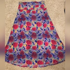 Vibrant Floral A-Line Skirt